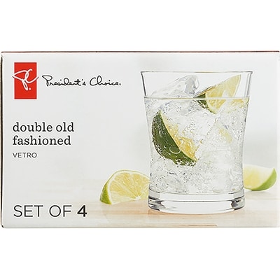 President's Choice Vetro Double Old Fashioned Glasses 4x1.0 ea, $3.75/1ea