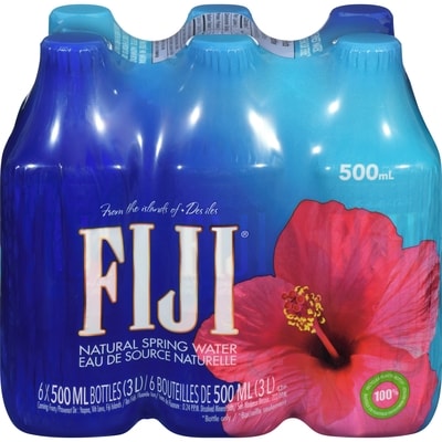 Fiji Water (Case) 6x500.0 ml, $0.30/100ml