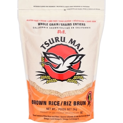 Tsuru Mai Riz brun 2 kg, 0,55 $/100g