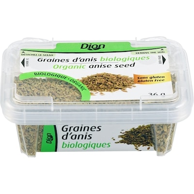Dion Graines d'anis biologiques 36 g, 13,89 $/100g