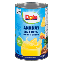 Dole Jus d’ananas 1.36 l, 0,35 $/100ml