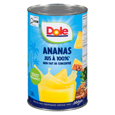 Dole Jus d’ananas 1.36 l, 0,44 $/100ml