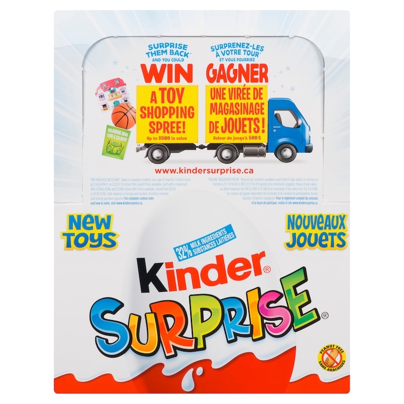 SURPRISE® Milk Chocolate Eggs with Toys, Classic Edition, Case Pack of 24 Eggs