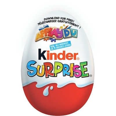 Kinder SURPRISE® Milk Chocolate Egg with Toy, Classic Edition, 1 egg 20 g, $9.95/100g