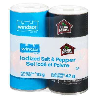 Iodized Salt & Pepper