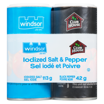 Iodized Salt & Pepper