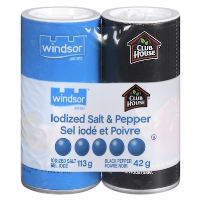 Windsor Sel iodé et poivre 155 g, 3,86 $/100g