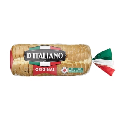 D'Italiano Thick Slice Original White Bread 675 g, $0.64/100g