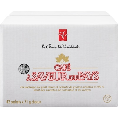 le Choix du Président Café À Saveur Du Pays 42x71.0 g, 2,55 $/100g