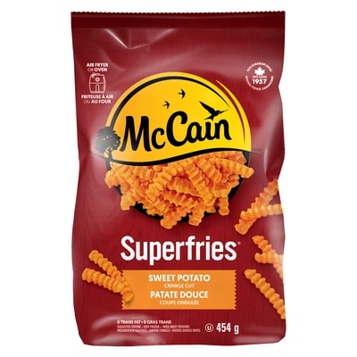 McCain Frites de patate douce à coupe ondulée Superfriesᴹᴰ 454 g, 1,32 $/100g