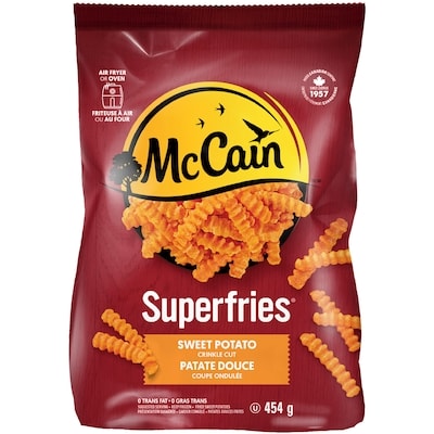 McCain Frites de patate douce à coupe ondulée Superfriesᴹᴰ 454 g, 1,32 $/100g