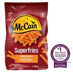 McCain Frites de patate douce à coupe ondulée Superfriesᴹᴰ 454 g, 1,32 $/100g