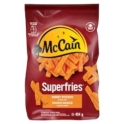 McCain Superfries Sweet Potato Plank Cut Fries 454 g, $1.10/100g