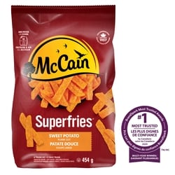 McCain Frites de patate douce à coupe large Superfriesᴹᴰ 454 g, 1,17 $/100g