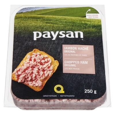 Paysan Jambon cuit haché 250 g, 31,96 $/1kg 3,20 $/100g