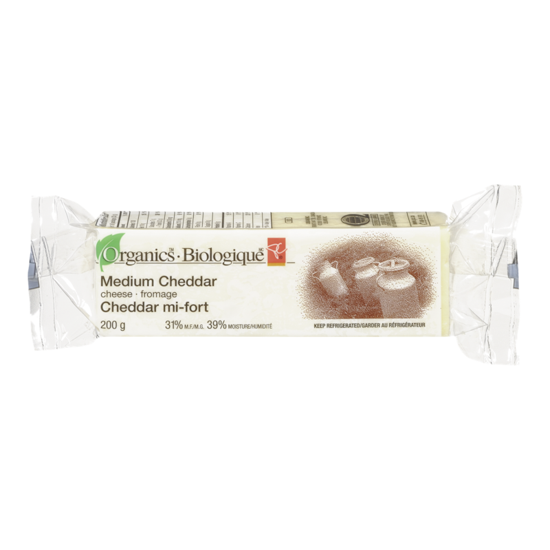 Organic Cheese, Medium Cheddar