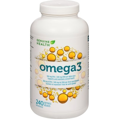 Genuine Health Omega3+, Omega Fish Oil Supplement 240 ea, $0.23/1ea
