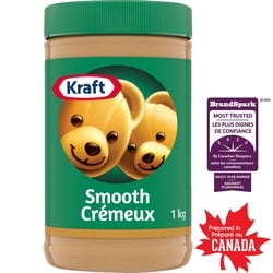 Kraft Beurre d'arachide crémeux 1 kg, 0,75 $/100g