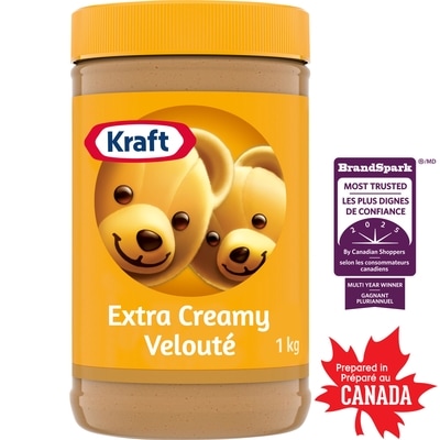 Kraft Beurre d'arachide velouté 1 kg, 0,75 $/100g