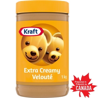 Kraft Beurre d'arachide velouté 1 kg, 0,75 $/100g