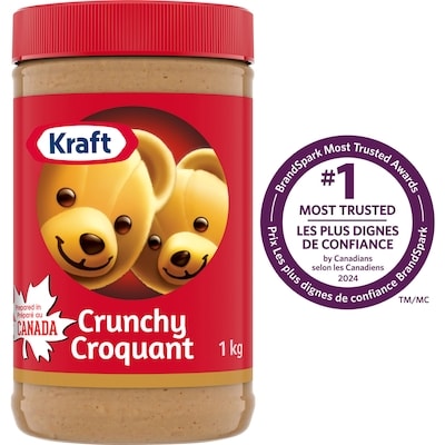 Kraft Beurre D'Arachide Croquant 1 kg, 0,75 $/100g