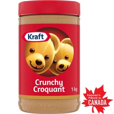 Kraft Beurre d'arachide croquant 1 kg, 0,75 $/100g