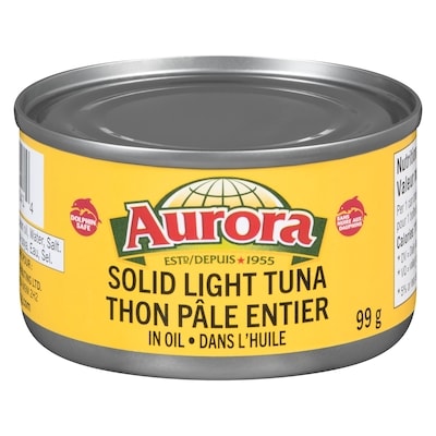 Aurora Light Tuna, Solid in Oil 99 g, $1.81/100g