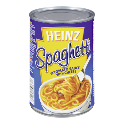 Heinz Spaghetti In Tomato Sauce With Cheese 398 ml, $0.55/100ml