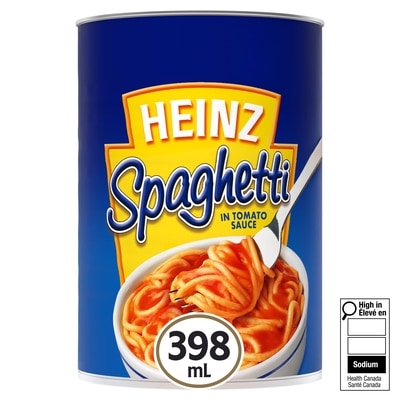 Heinz Spaghetti In Tomato Sauce With Cheese 398 ml, $0.55/100ml