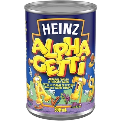 Heinz Alphaghetti 398 ml, $0.63/100ml