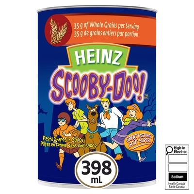 Heinz Scooby-Doo Shaped Pasta 398 ml, $0.75/100ml