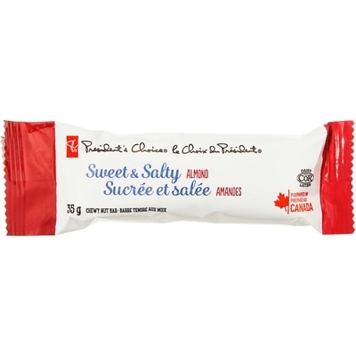 Barres tendres aux noix sucrées et salées aux amandes
