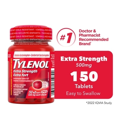 Tylenol 500 Mg EZ Tablets 150 ea, $0.11/1ea