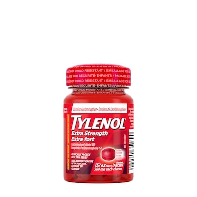 Tylenol Comprims faciles avaler 500 mg 150 ea, 0,11 $/1ch