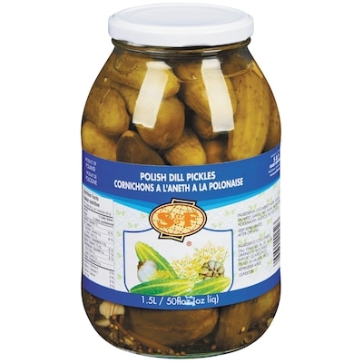 S&F Pickles, Polish Style 1.5 l, $0.49/100ml
