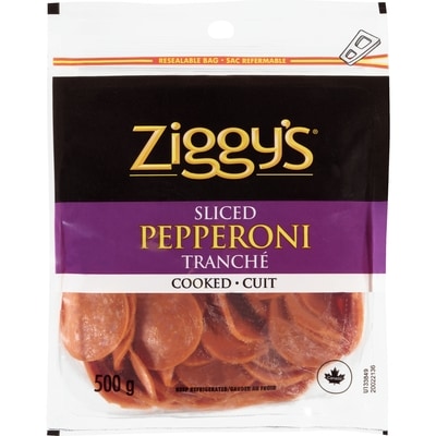Ziggy's Pepperoni, Sliced Club Pack 500 g, $24.98/1kg $2.50/100g