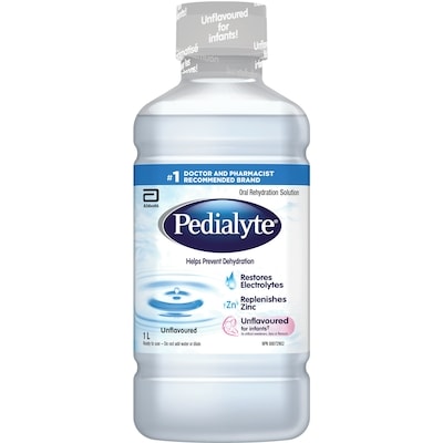 Pedialyte Sans saveur 1 l, 1,30 $/100ml
