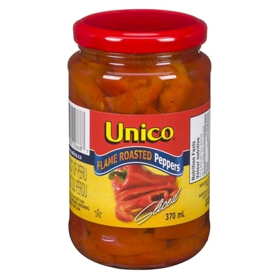 Unico Peppers Flame Roasted, Sliced 370 ml, $1.21/100ml