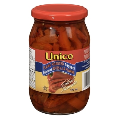 Unico Poivrons grillés tranchés 370 ml, 1,35 $/100ml
