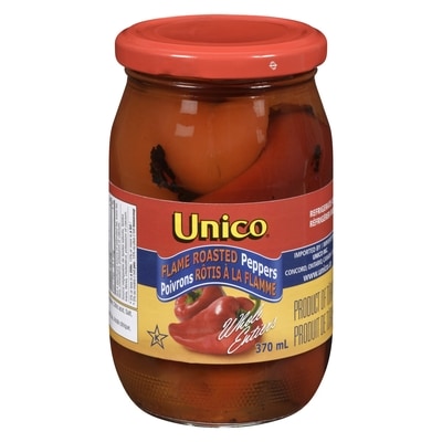 Unico Poivrons grillés entiers 370 ml, 1,35 $/100ml