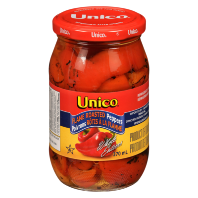 Unico Poivrons grillés entiers 370 ml, 1,35 $/100ml