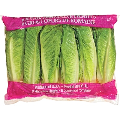 null Cœurs de romaine paquet de 6 7x6.0 ea, 2,14 $/1ch