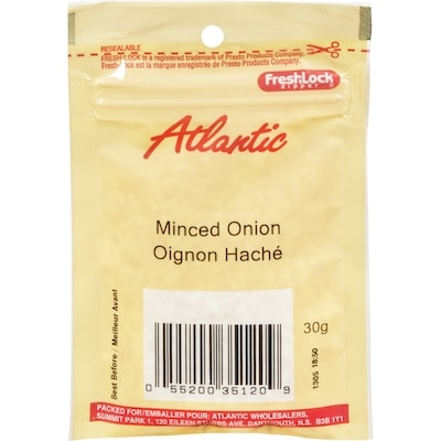 null Atlantic Oignon haché 30 g, 5,97 $/100g