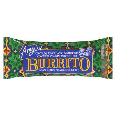 Amys Organic Burrito, Bean & Rice 170 g, $4.41/100g