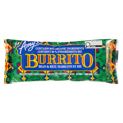 Organic Burrito, Bean & Rice