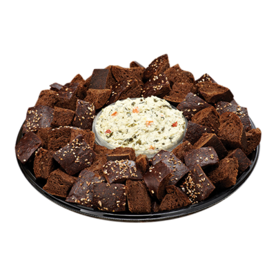 null Pumpernickel Bread with Spinach Dip *Minimum 24 Hours Noticed Required* 750 g, $1.60/100g