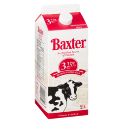 Baxter 3.25% Homogenized Milk - 2 l | Atlantic Superstore