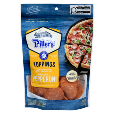 Pillers Pepperoni, Sliced 250 g, $37.16/1kg $3.72/100g