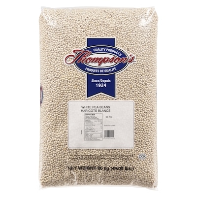 Thompson Haricots blancs 20 kg, 0,18 $/100g