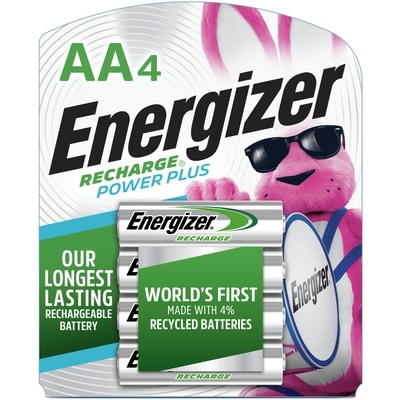 Energizer Piles AA4 rechargeables Power Plus 1 ea, 2,87 $/1ch
